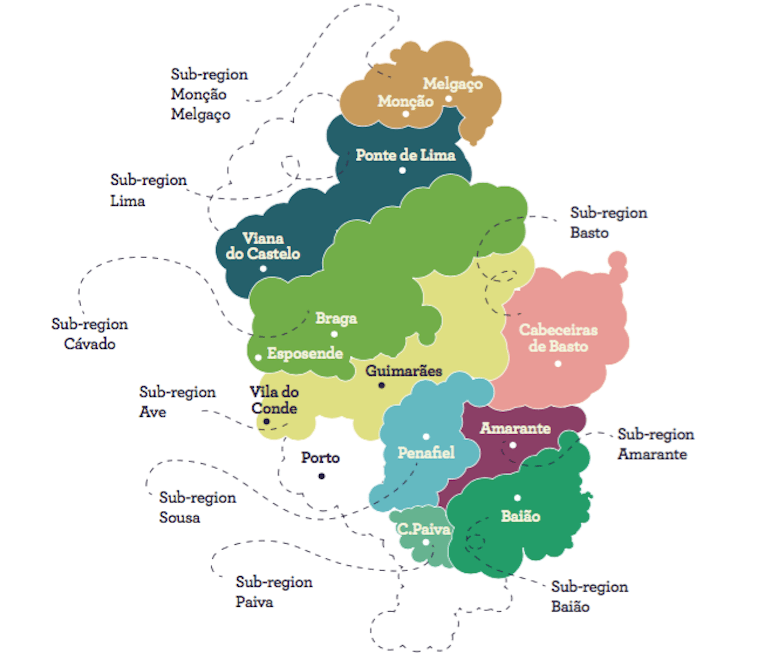 green wine portugal best wineries map