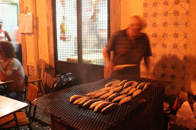 São João festival porto grilled sardines