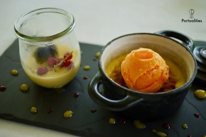 orange ice cream creme brulee