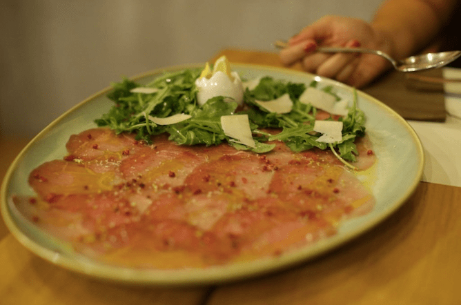 tuna carpaccio aneto restaurant regua