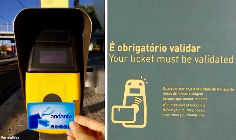 metro porto validate ticket