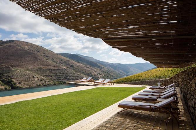 infinity pool overlooking douro valley