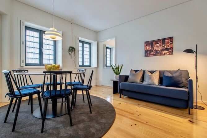 living room oporto serviced apartments cabral cedofeita neighborhood stay porto