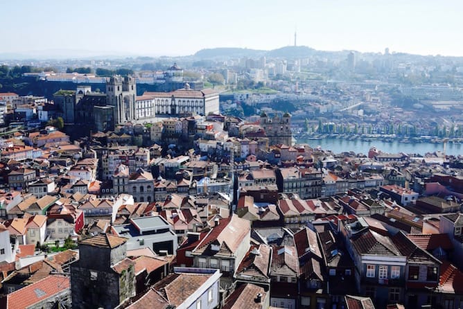 view clerigos tower porto