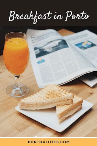 cheese toast orange juice breakfast porto