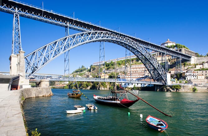 luis famous iron bridge porto