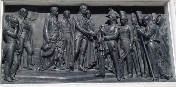 dom pedro monument aliados