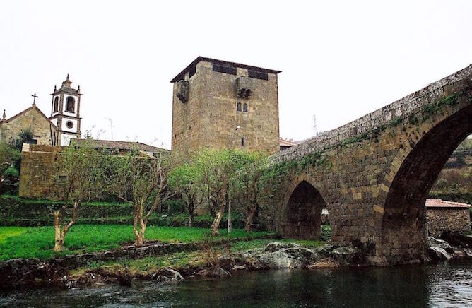 medieval bridge ucanha wine village douro valley