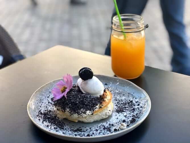 blueberry pancakes garden cafe porto