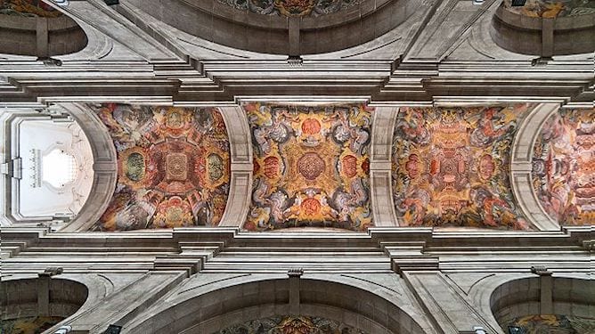 painted ceilings lamego cathedral portugal