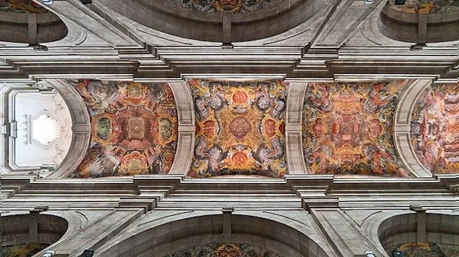 bemalte Decken Lamego Kathedrale Portugal