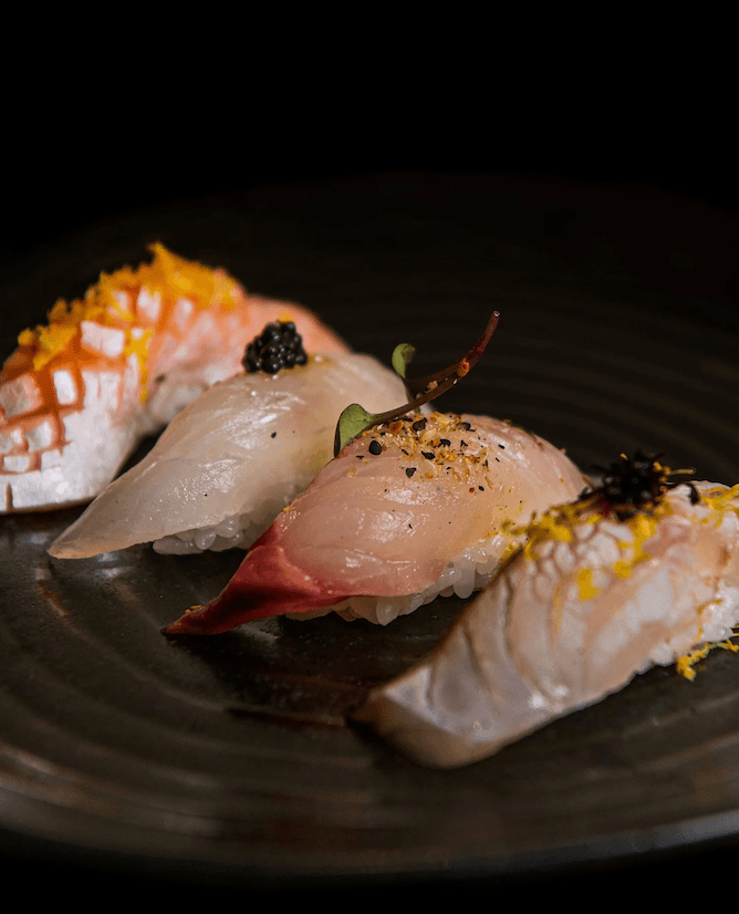 tokkotai porto sashimi plate