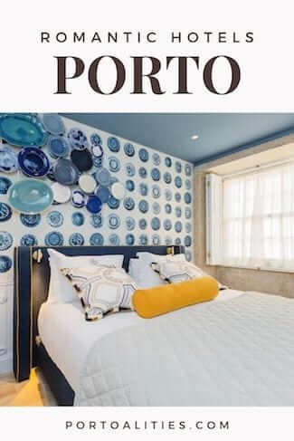 most romantic hotels porto blue white double bedroom