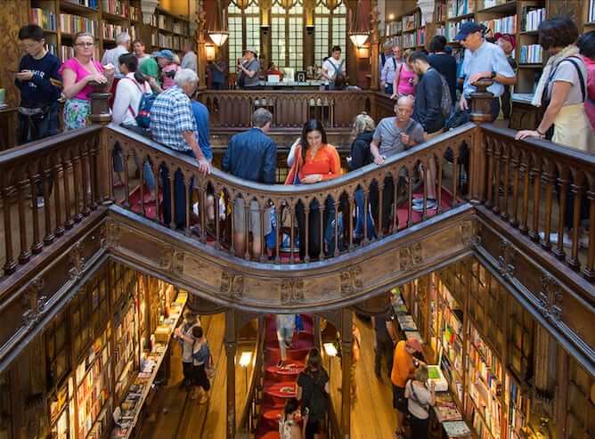 lello bookstore packed with tourist not to do in porto