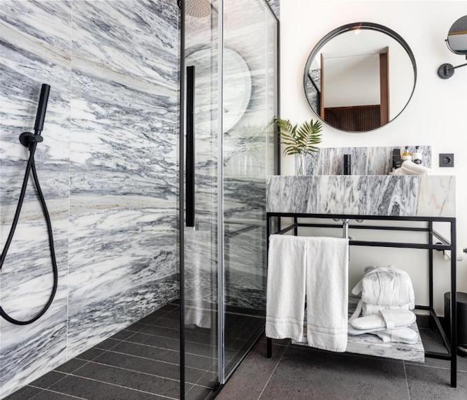 marble bathroom