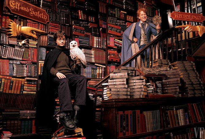 harry potter flourish blotts librairie