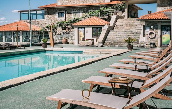 outdoors pool quinta barroca hotel douro valley