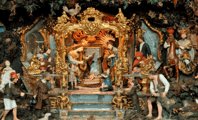 nativity scene church porto