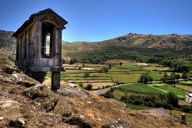 granary hills landscape alvao national parks near porto