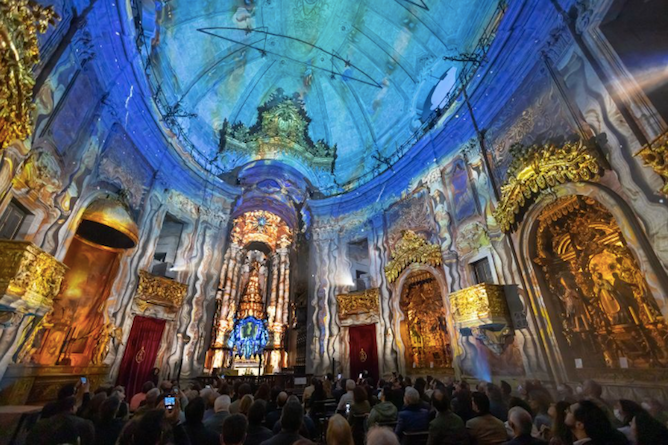 christmas clerigos church porto