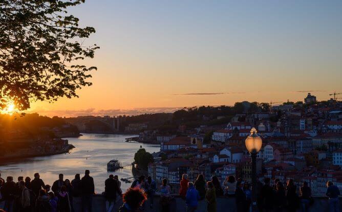 morro garden sunset view