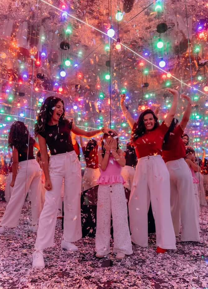 confetti 3d art fun museu porto